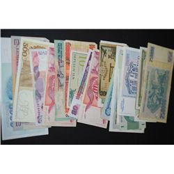 Foreign Bank Notes; Various Dates, Conditions & Denominations; Lot of 25; EST. $40-50
