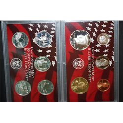 2003-S US Mint Silver Proof Set To Include US Mint Silver State Quarter Proof Set With COA Included;