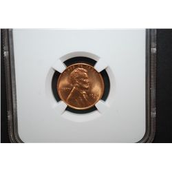 1944-S US Lincoln Wheat Back Penny; NGC Graded MS66 RD; EST. $25-35