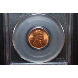 1942-D US Lincoln Wheat Back Penny; PCGS Graded MS66RD; EST. $25-35
