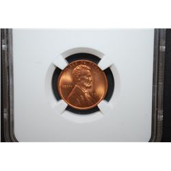 1945 US Lincoln Wheat Back Penny; NGC Graded MS66 RD; EST. $25-35