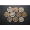 Image 2 : Jefferson Silver Wartime Nickels; Various Dates & Conditions; Lot of 10; EST. $20-30