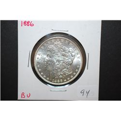 1886 US Silver Morgan $1; BU; EST. $50-60