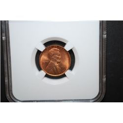 1945 US Lincoln Wheat Back Penny; NGC Graded MS65 RD; EST. $15-25