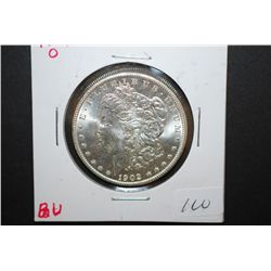 1902-O US Silver Morgan $1; BU; EST. $50-60