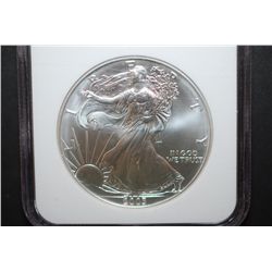2003 US Silver American Eagle $1; 1 Oz. Fine Silver; NGC Graded MS69; EST. $45-55