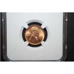 1944-D US Lincoln Wheat Back Penny; NGC Graded MS66 RD; EST. $25-35