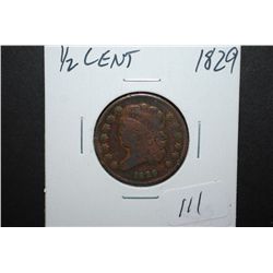 1829 US Large Half Cent; EST. $30-40