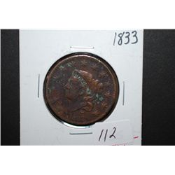 1833 US Large One Cent; EST. $20-30