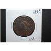 Image 1 : 1833 US Large One Cent; EST. $20-30