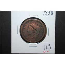 1838 US Large One Cent; EST. $20-30