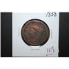 Image 1 : 1838 US Large One Cent; EST. $20-30