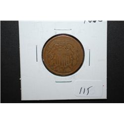 1865 US Shield 2 Cents Piece; EST. $15-25