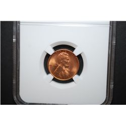 1945 US Lincoln Wheat Back Penny; NGC Graded MS66 RD; EST. $25-35