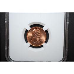 1945 US Lincoln Wheat Back Penny; NGC Graded MS66 RD; EST. $25-35