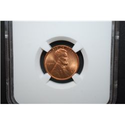 1945-D US Lincoln Wheat Back Penny; NGC Graded MS66 RD; EST. $25-35