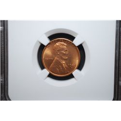 1944-S US Lincoln Wheat Back Penny; NGC Graded MS65 RD; EST. $15-25
