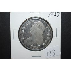 1827 US Capped Bust Half Dollar; EST. $65-75