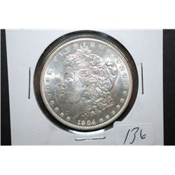 1904-O US Silver Morgan $1; BU; EST. $50-60