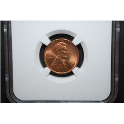 1944-S US Lincoln Wheat Back Penny; NGC Graded MS65 RD; EST. $15-25