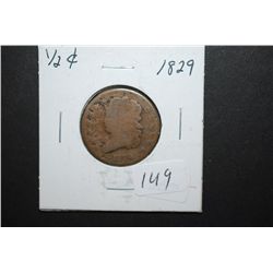 1829 US Large Half Cent; EST. $25-35