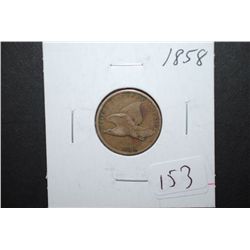 1858 US Flying Eagle One Cent; EST. $35-45