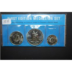 1966 Canada First Edition Medallion Mint Set Commemorating Anthony Henday-Fur Trader Into Alberta Ca