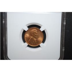 1944-S US Lincoln Wheat Back Penny; NGC Graded MS65 RD; EST. $15-25