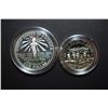 Image 2 : 1986-S US Liberty Commemorative Two-Coin Proof Set With Silver Ellis Island $1 & Nation Of Immigrant