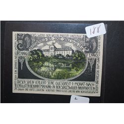 German 50 Pfennig Foreign Bank Note; EST. $5-10