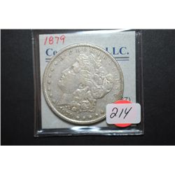 1879 US Silver Morgan $1; EST. $30-40
