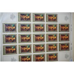 1983 CCCP/USSR Postal Stamp Sheet; Lot of 21 Stamps; EST. $10-20