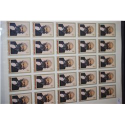 1983 CCCP/USSR Postal Stamp Sheet; Lot of 25 Stamps; EST. $10-20