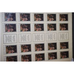 1976 CCCP/USSR Postal Stamp Sheet; Lot of 20 Stamps; EST. $10-20