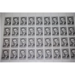 1986 CCCP/USSR Postal Stamp Sheet; Lot of 36 Stamps; EST. $10-20