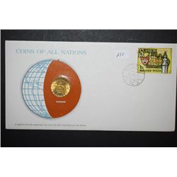 1978 Hungary 2 Forint Foreign Coin With COA Included; Coins Of All Nations With Postal Stamp Postmar