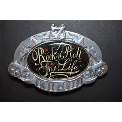 Rock 'N' Roll For Life Wild Girl Novelty Belt Buckle; EST. $5-10