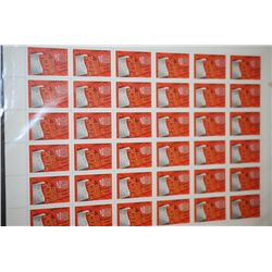 1983 CCCP/USSR Postal Stamp Sheet; Lot of 36 Stamps; EST. $10-20