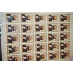 1983 CCCP/USSR Postal Stamp Sheet; Lot of 25 Stamps; EST. $10-20