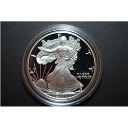 2001-W US Silver American Eagle $1 Proof In Velvet Display Box; 1 Oz. Fine Silver; EST. $50-60