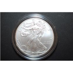 2008-W US Silver American Eagle $1 In Display Box With COA Included; 99.9% Silver 1 Oz.; UNC; EST. $