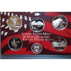 2007-S US Mint Silver State Quarter Proof Set With COA Included; EST. $35-45