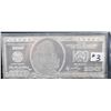 2009 $100 FOUR TROY OUNCE .999 FINE SILVER  BAR