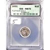 Image 1 : 2001 1/10TH OUNCE PLATINUM EAGLE - ICG MS70  (HIGHEST GRADED!)