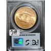 Image 2 : RARE 1908 NM PCGS MS67 $20 SAINT GAUDENS GOLD  COIN "WELLS FARGO NEVADA GOLD" IN MY 43  YEARS I HAVE