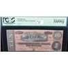 Image 1 : $10 CONFEDERATE STATES OF AMERICA - 1864 -  PCGS 55PPQ #80882