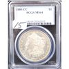 Image 1 : RARE 1880-CC MORGAN DOLLAR - PCGS MS64 - COIN  WORLD LISTS A MS64 @ $700.00 (BUT YOU'VE GOT  TO FIND