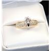 Image 2 : SPECTACULAR "ONE OF A KING" CUSTOM PLATINUM  AND 18K YELLOW GOLD DIAMOND RING WITH ONE  1.01CT SI1/G