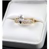 Image 4 : SPECTACULAR "ONE OF A KING" CUSTOM PLATINUM  AND 18K YELLOW GOLD DIAMOND RING WITH ONE  1.01CT SI1/G