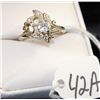 Image 2 : VINTAGE LADIES 14K WHITE GOLD DIAMOND RING  WITH ONE APPROX. 5/8CT ROUND FULL CUT DIAMOND  SOLITAIRE